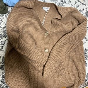 NWT Light Brown Cardigan